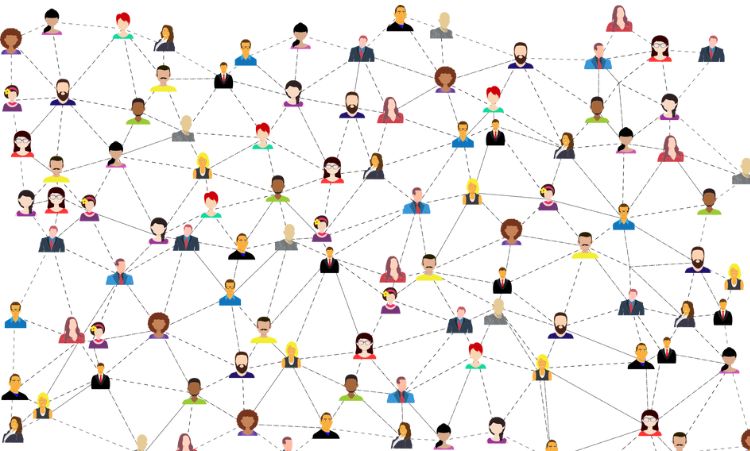 Shows how networking is about connections